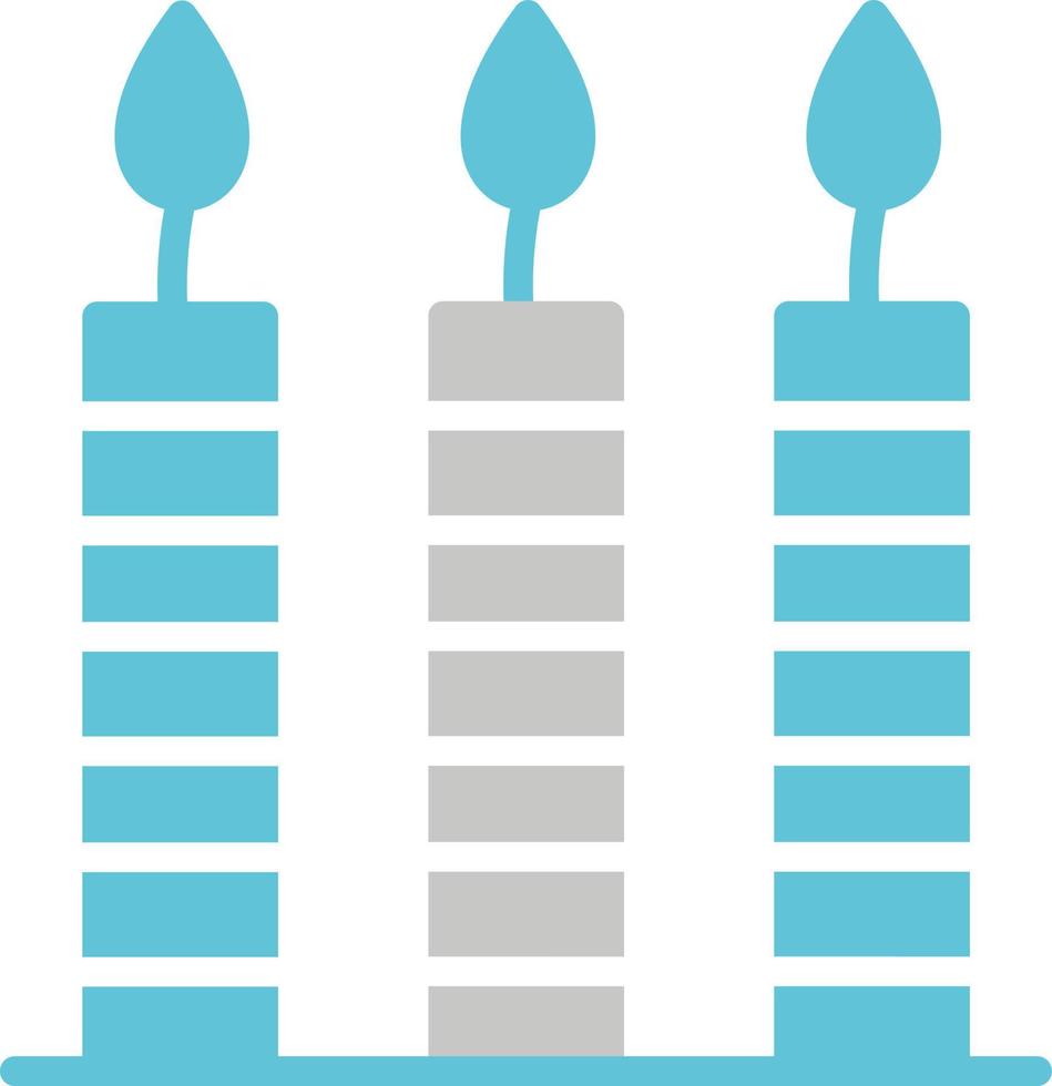 Birthday candles Vector Icon