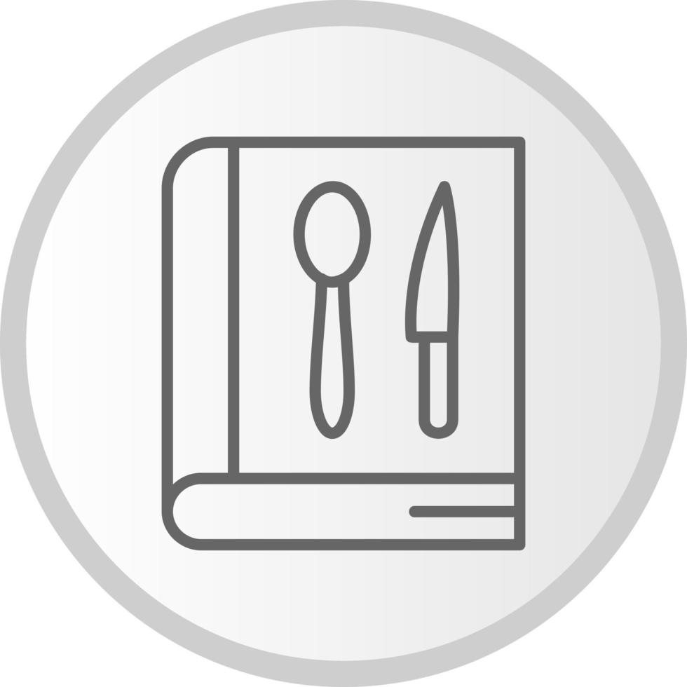 icono de vector de libro de recetas