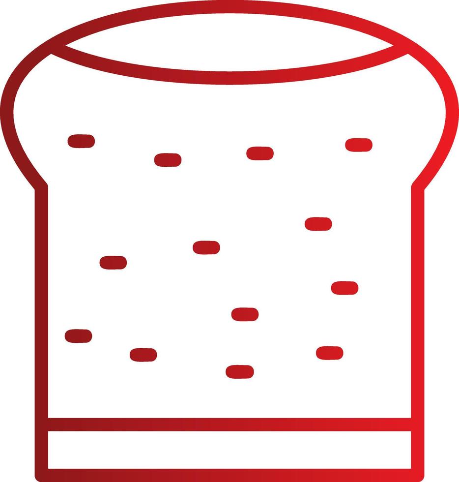 Flat Bread Vector Icon