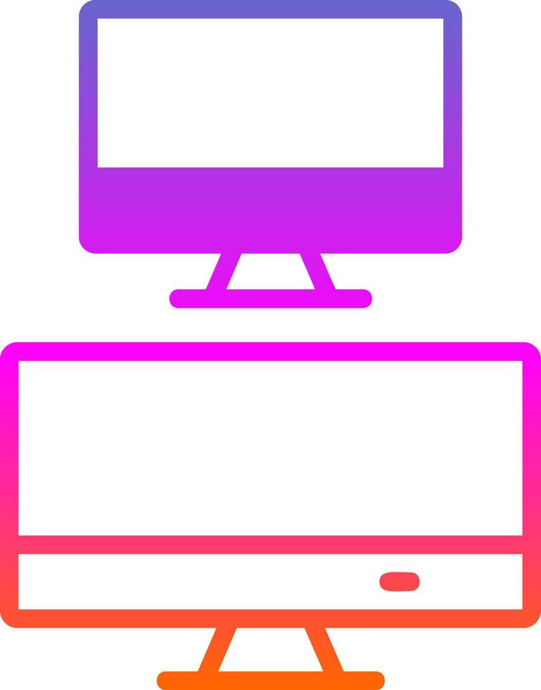 Monitors Vector Icon Design