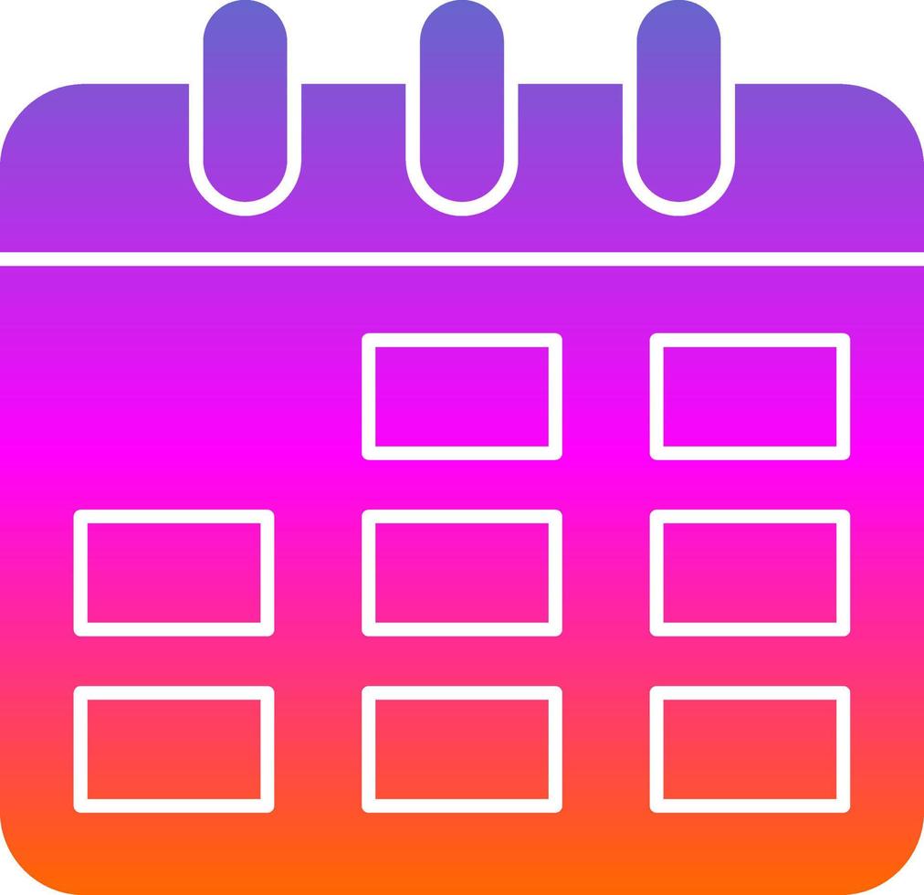 Schedule Vector Icon Design