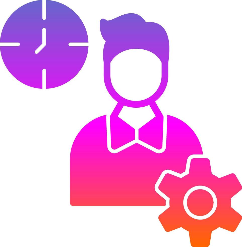 Productive Work Vector Icon Design