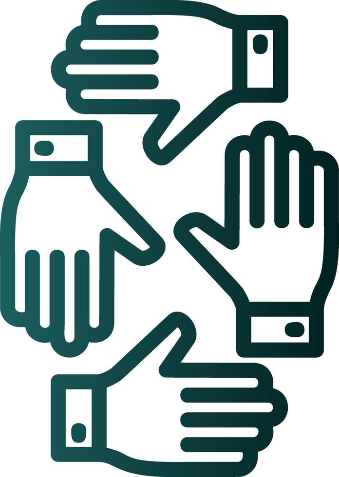 Teamwork Vector Icon Design