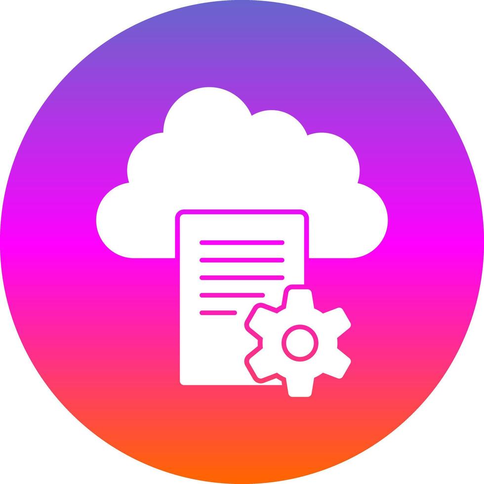 Cloud Storage Vector Icon Design