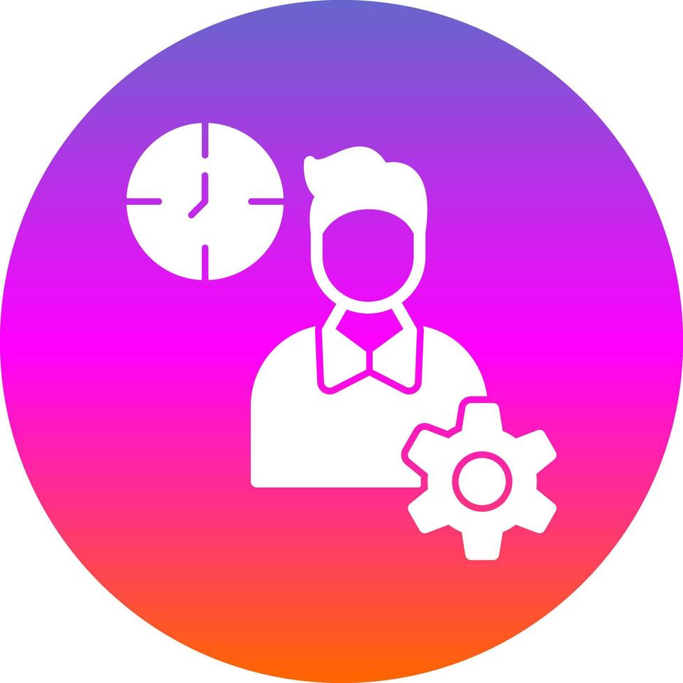 Productive Work Vector Icon Design