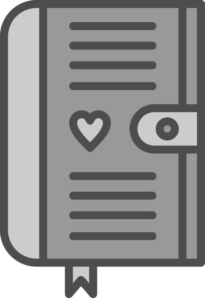 Diary Vector Icon Design