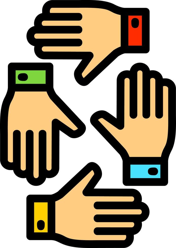 Teamwork Vector Icon Design