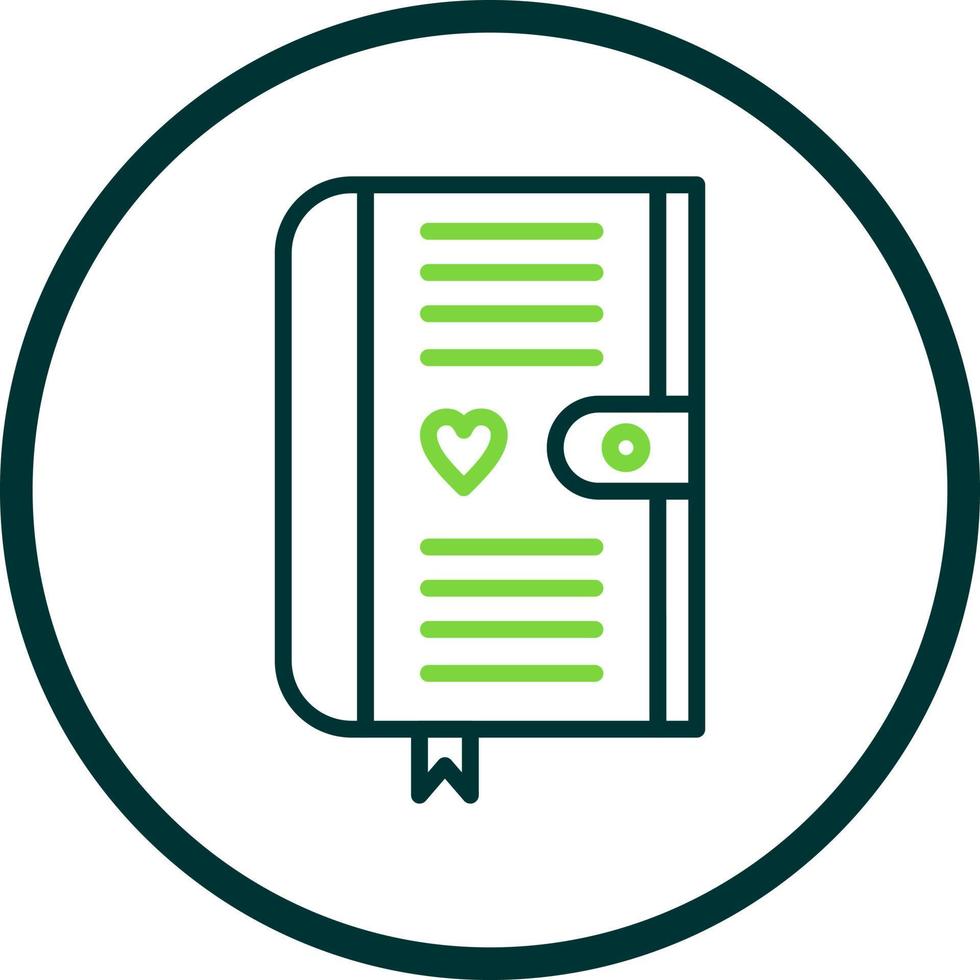 Diary Vector Icon Design