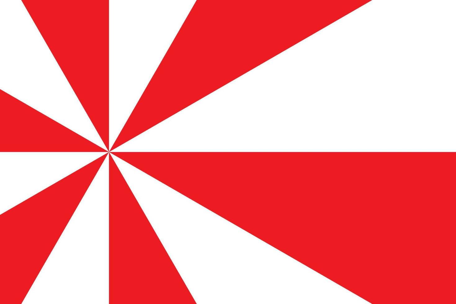 Red and white rays and strip background. Retro-style wallpaper. vector