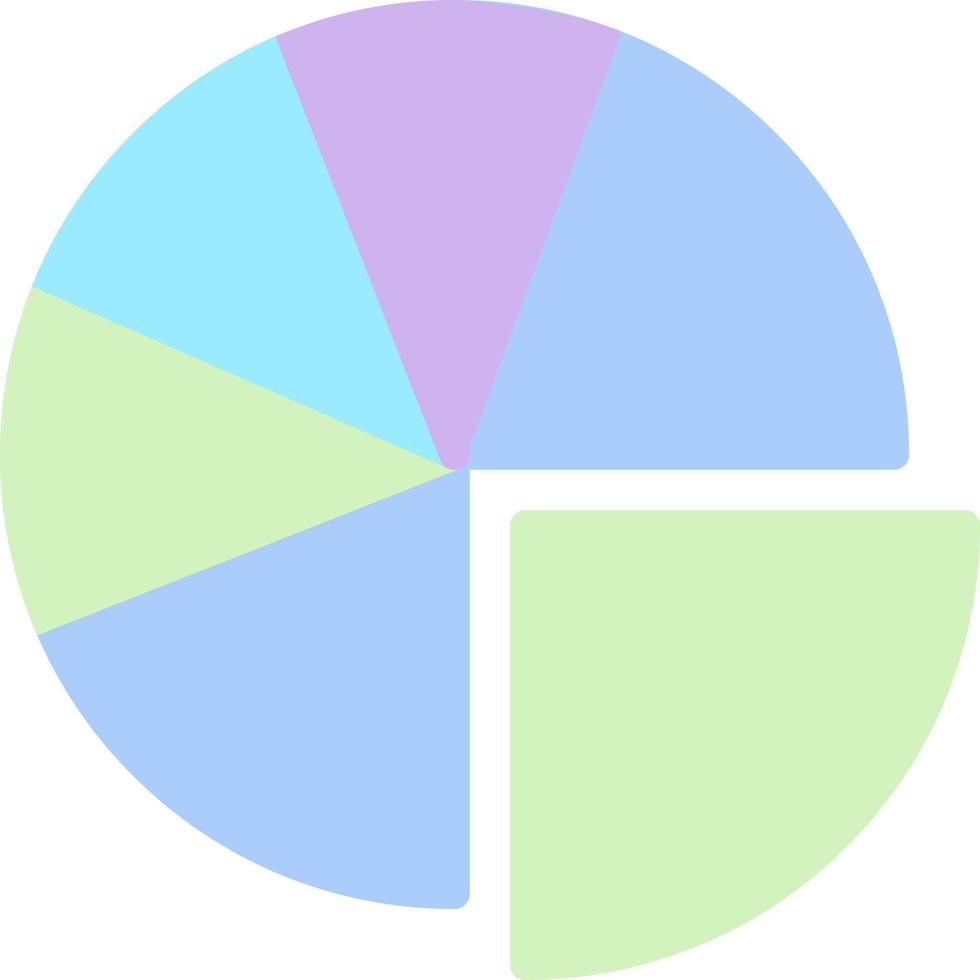 Pie Chart Vector Icon Design