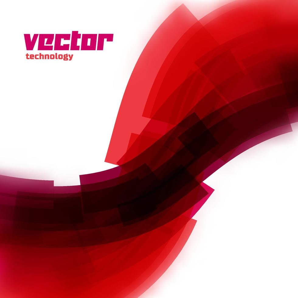 Vector background with red lines and blurred edge