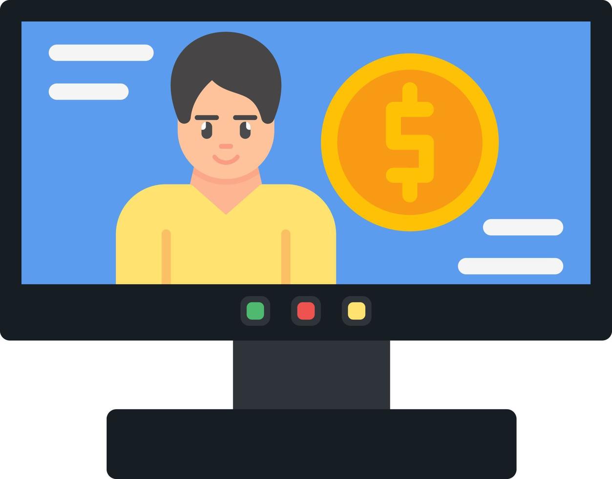 Online Business Vector Icon Design