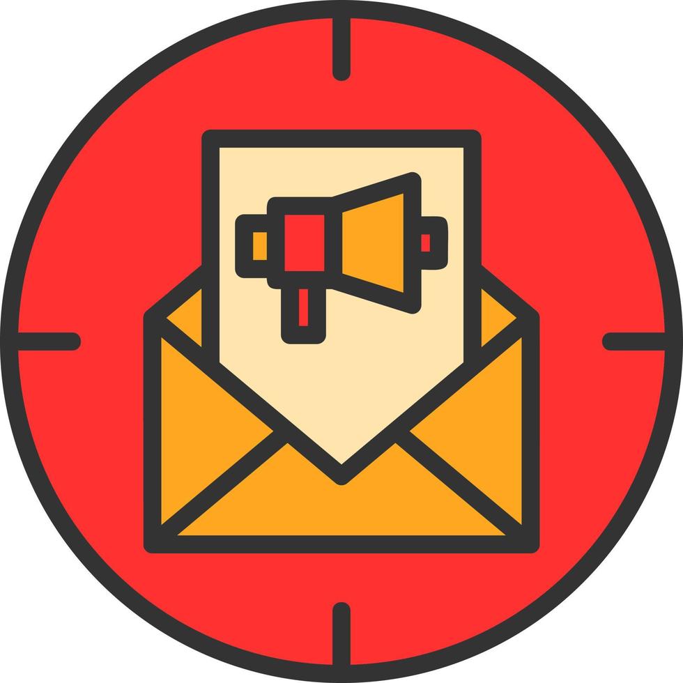 diseño de icono de vector de marketing directo de correo electrónico