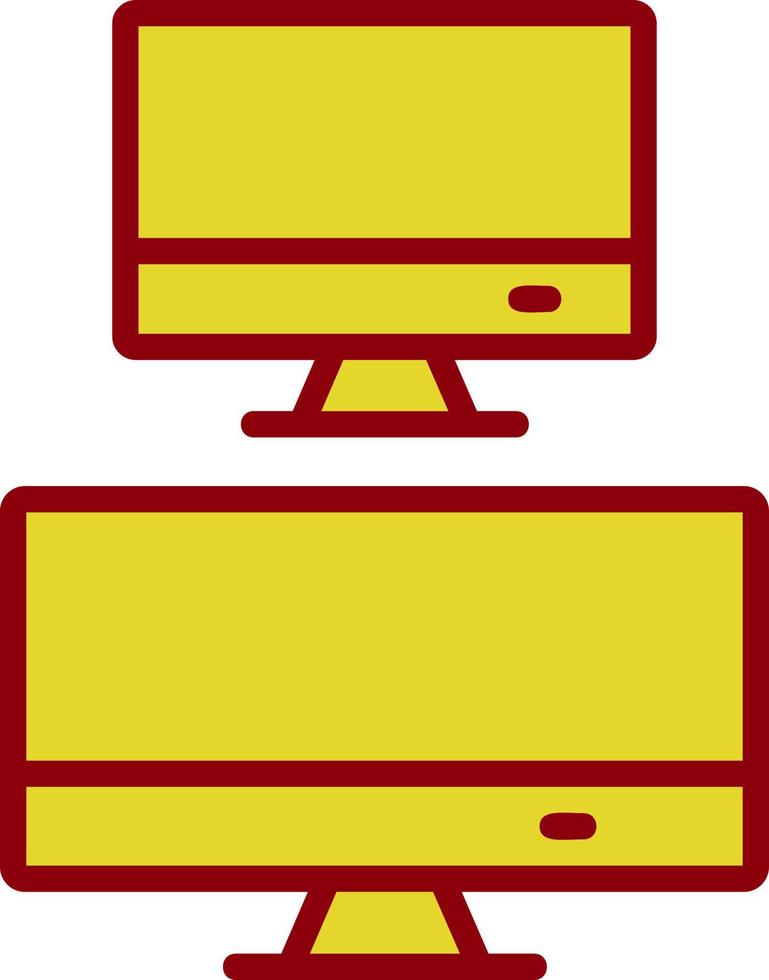 Monitors Vector Icon Design