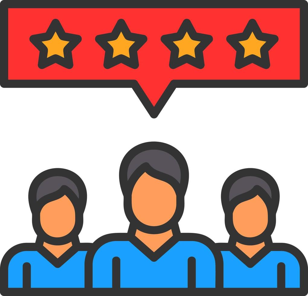 Customer Reviews Vector Icon Design