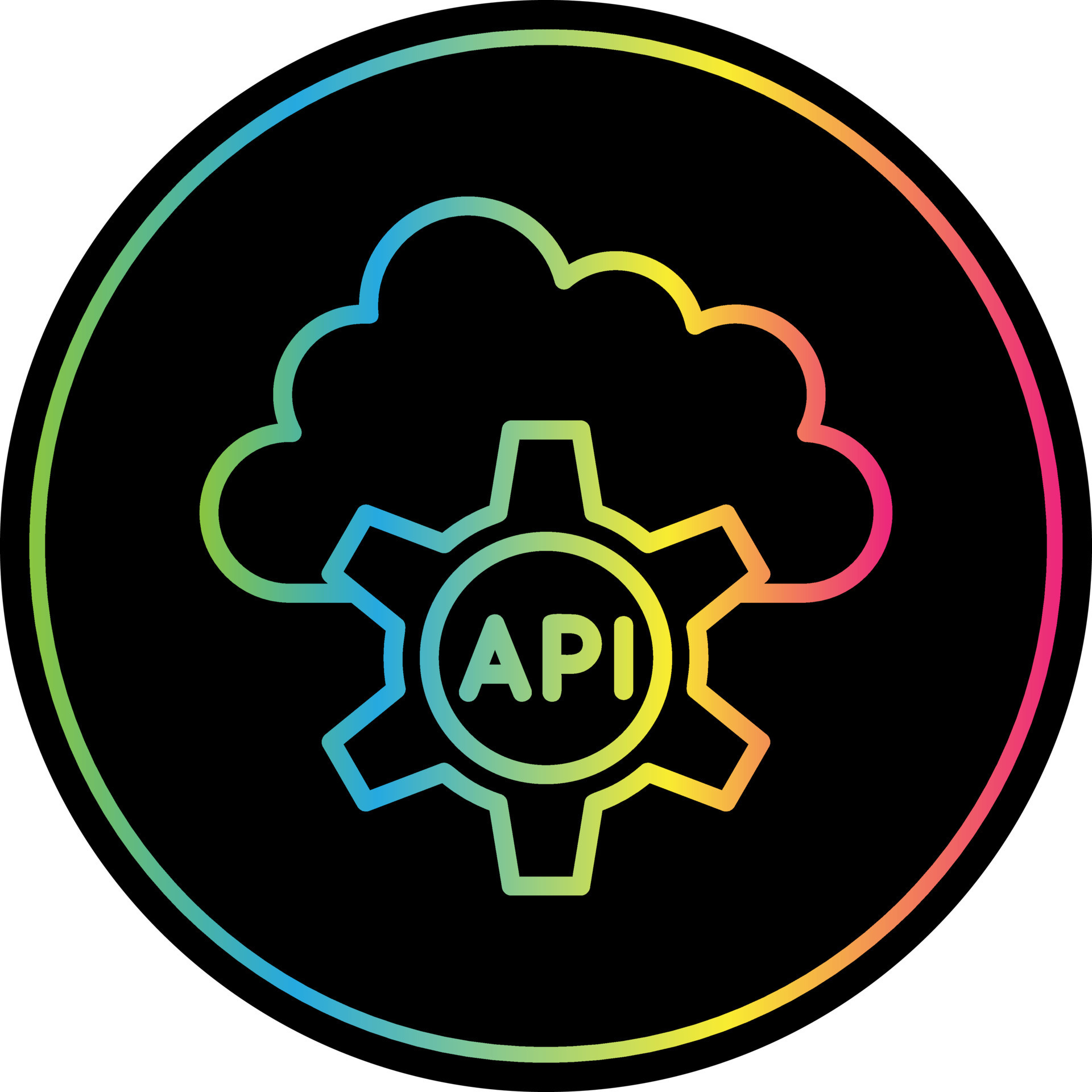 API Vector Icon Design 16272223 Vector Art at Vecteezy