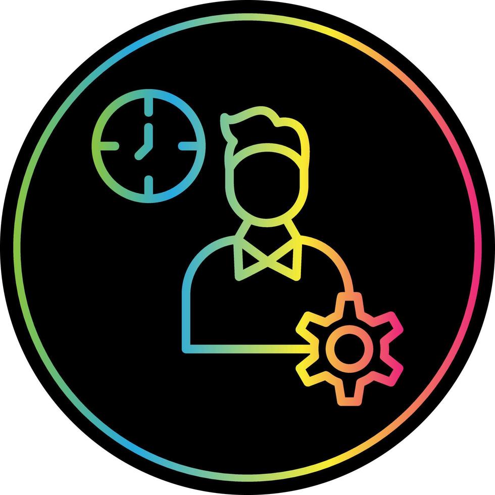 Productive Work Vector Icon Design