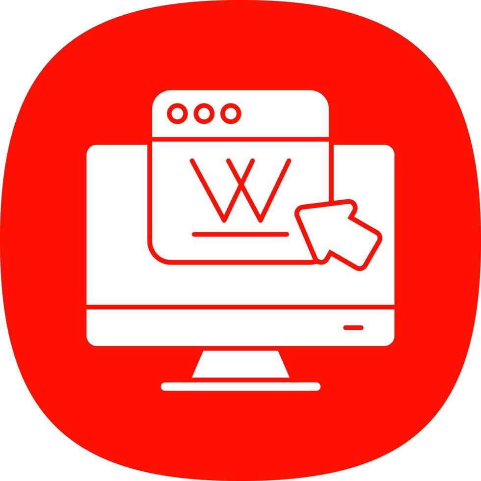 diseño de icono de vector de wikipedia