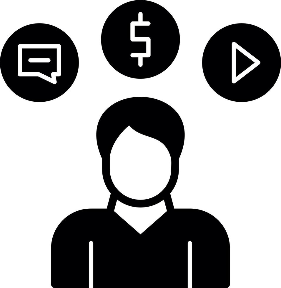 Consumer Behavior Vector Icon Design