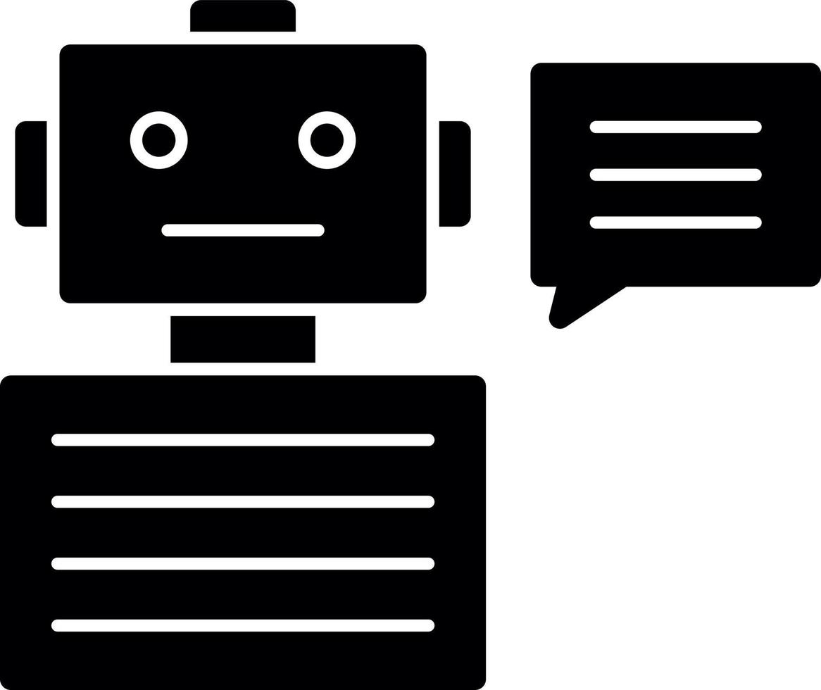 diseño de icono de vector de chatbot