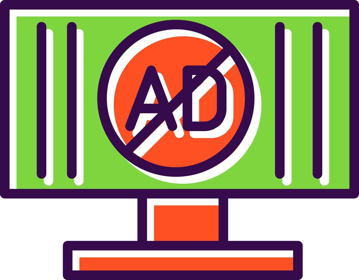 Ad Blocker Vector Icon Design