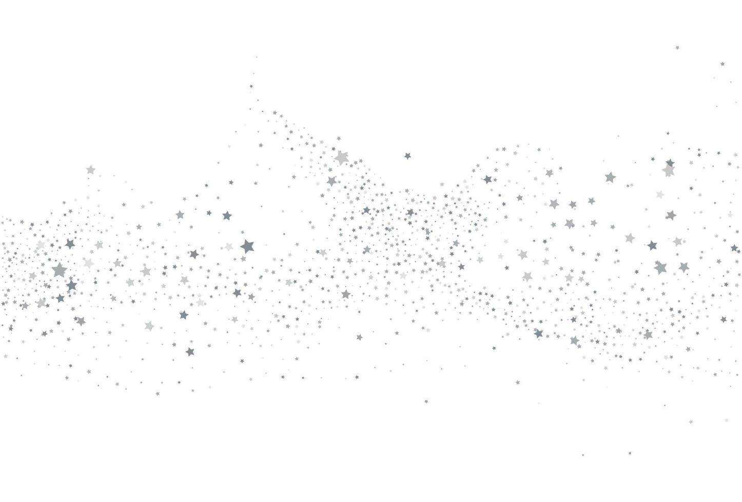 Light silver glitter confetti background. White festive texture. vector
