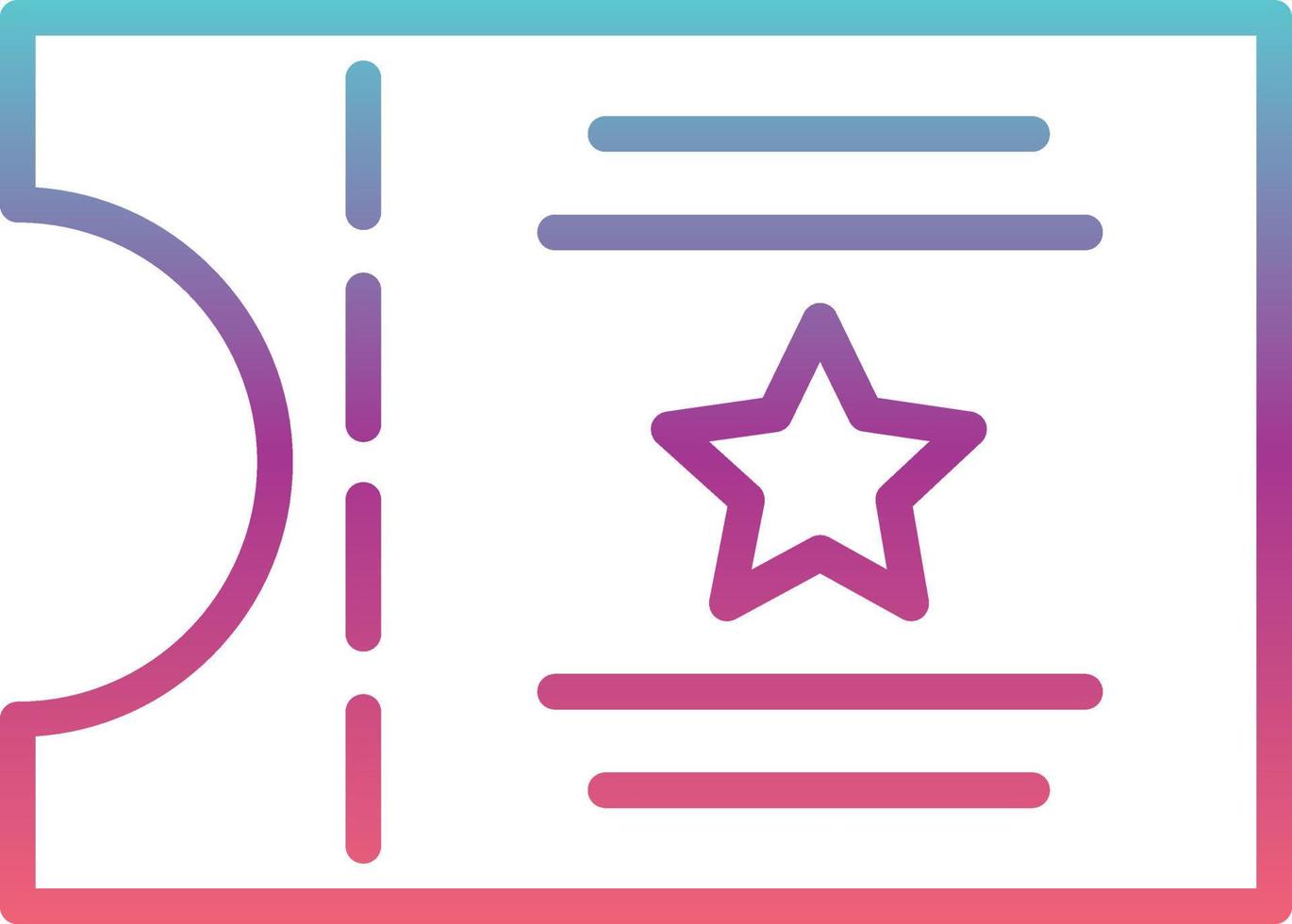 Ticket Vector Icon