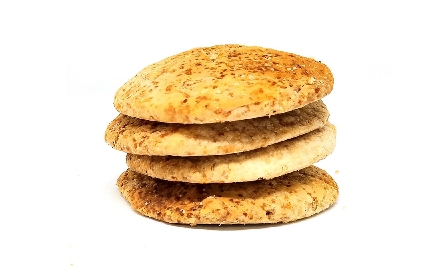 Traditonal bakarkhani biscuit flat bread from Dhaka Bangladesh during the time of Mughal rule and now eaten throughout the rest of the Indian subcontinent. photo