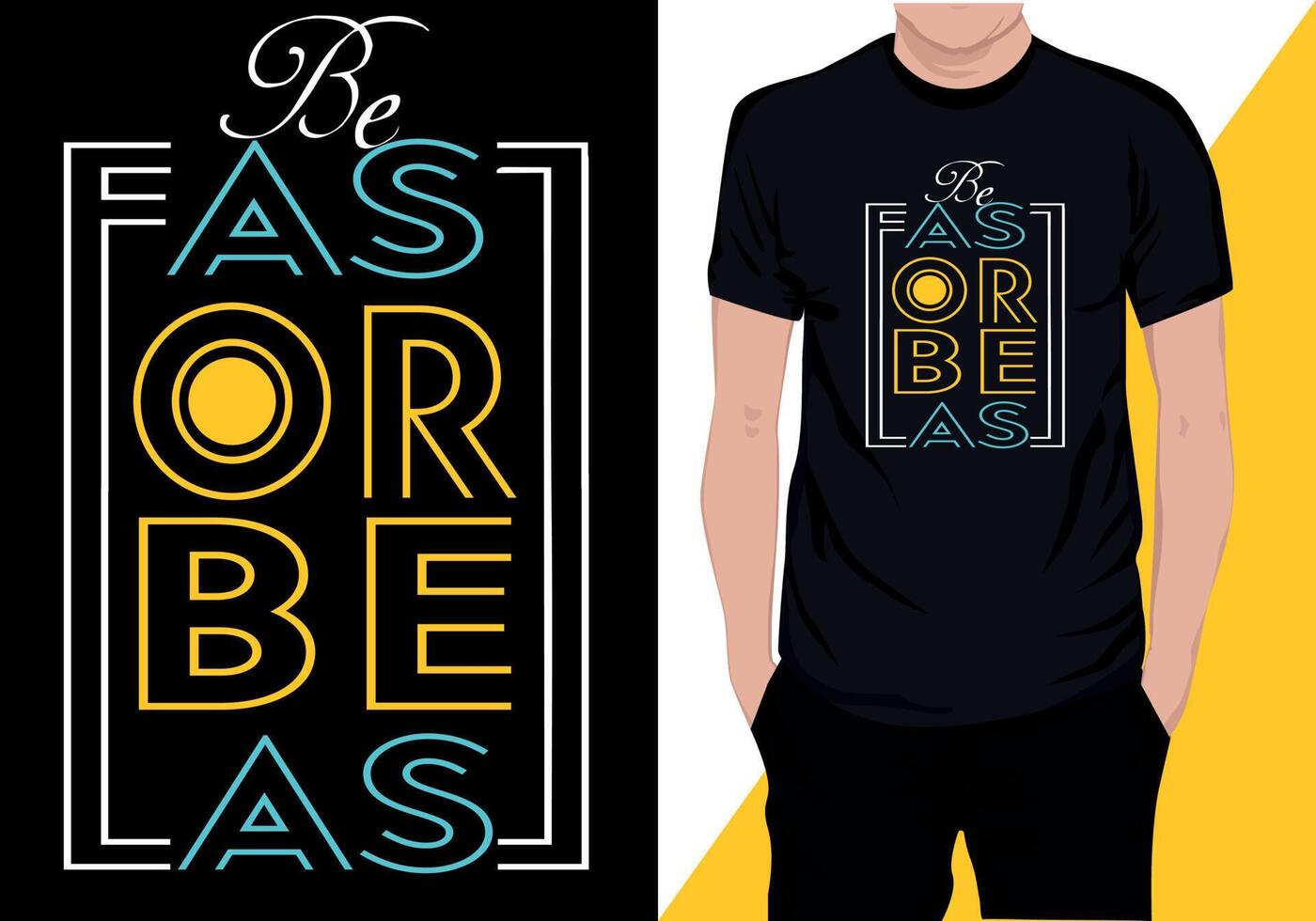 BE FAST RO BE LAST vector
