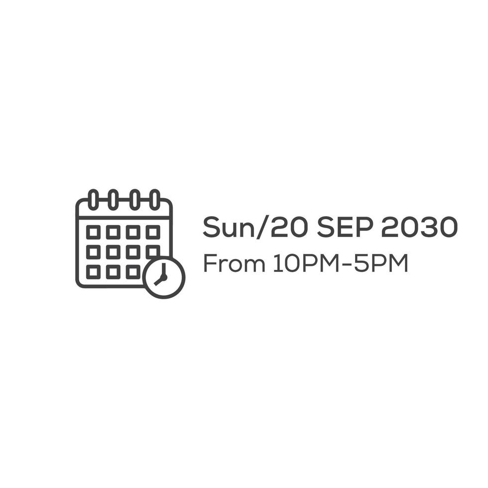 date-and-time-template-design-16273352-vector-art-at-vecteezy