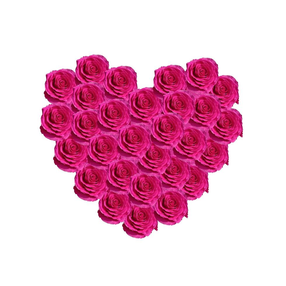 corazon de rosas foto