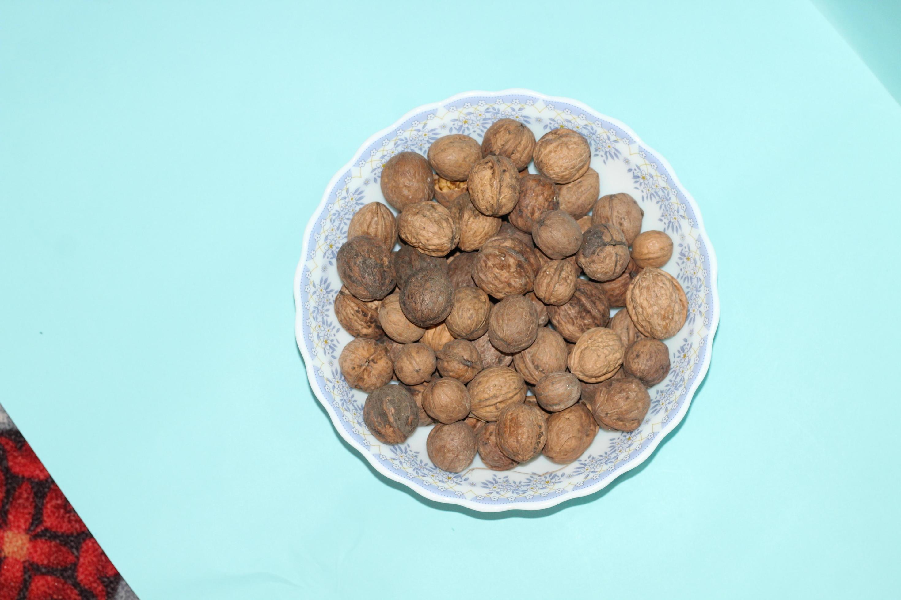 Composition with dried fruits and assorted nuts free to downloads