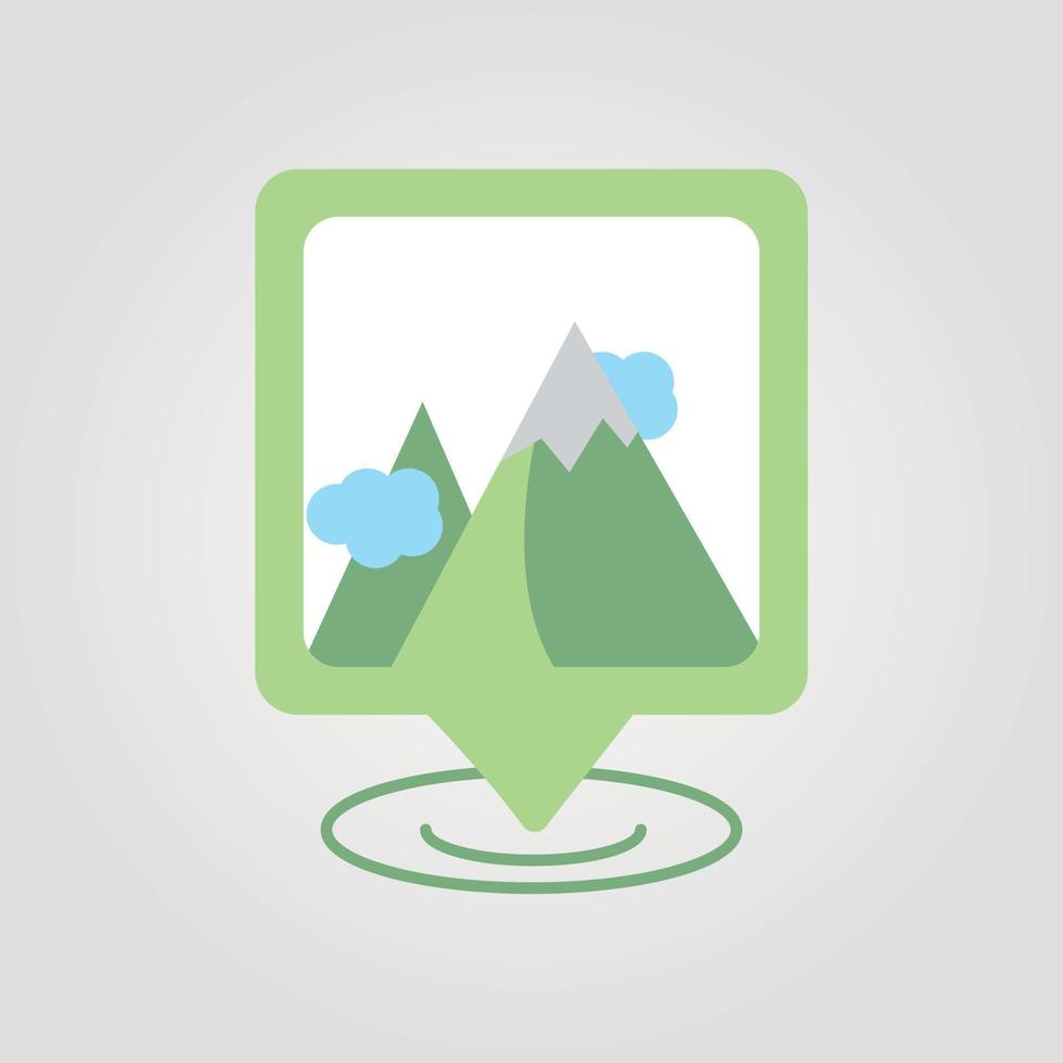 Location map icon, vector