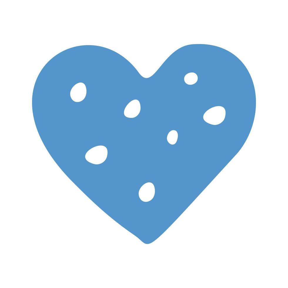 A simple heart drawn by hand. vector illustration