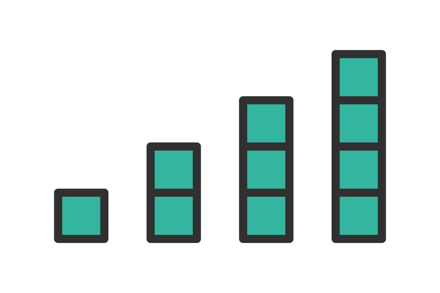 Simple sound volume level icon. vector illustration