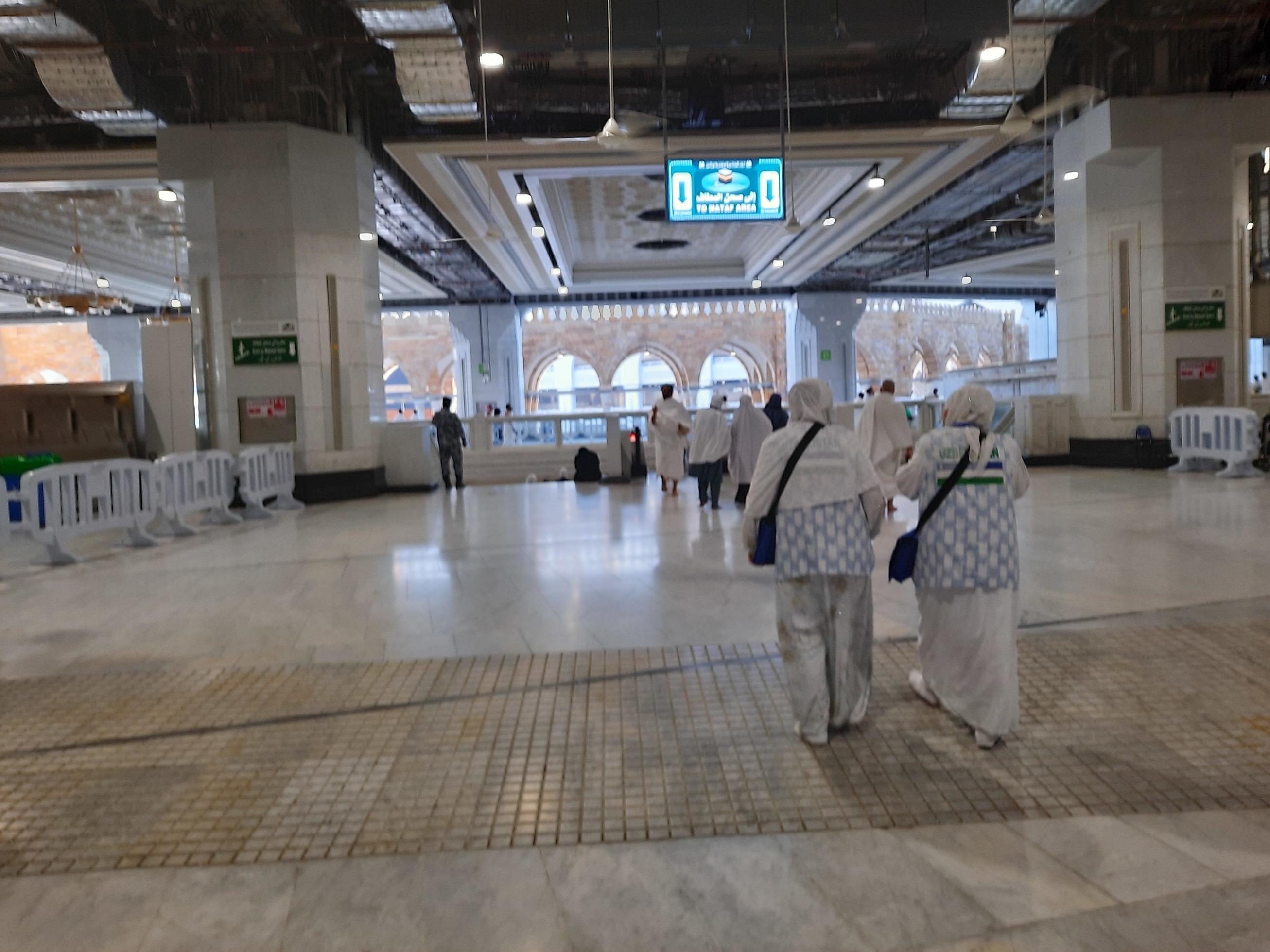 Mecca, Saudi Arabia, Dec 2022 Beautiful inside view of Masjid Al