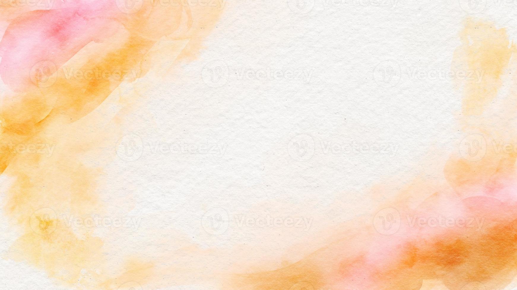 watercolor orange stain background photo