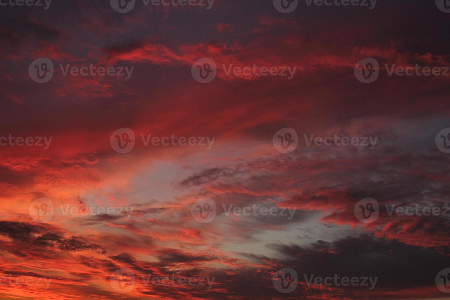 Colorful cloudy twilight beautiful sky cityscape sunset and morning sunrise. Dramatic evening night early morning view. Panoramic nature background concept. Copy space for text. World environment day photo