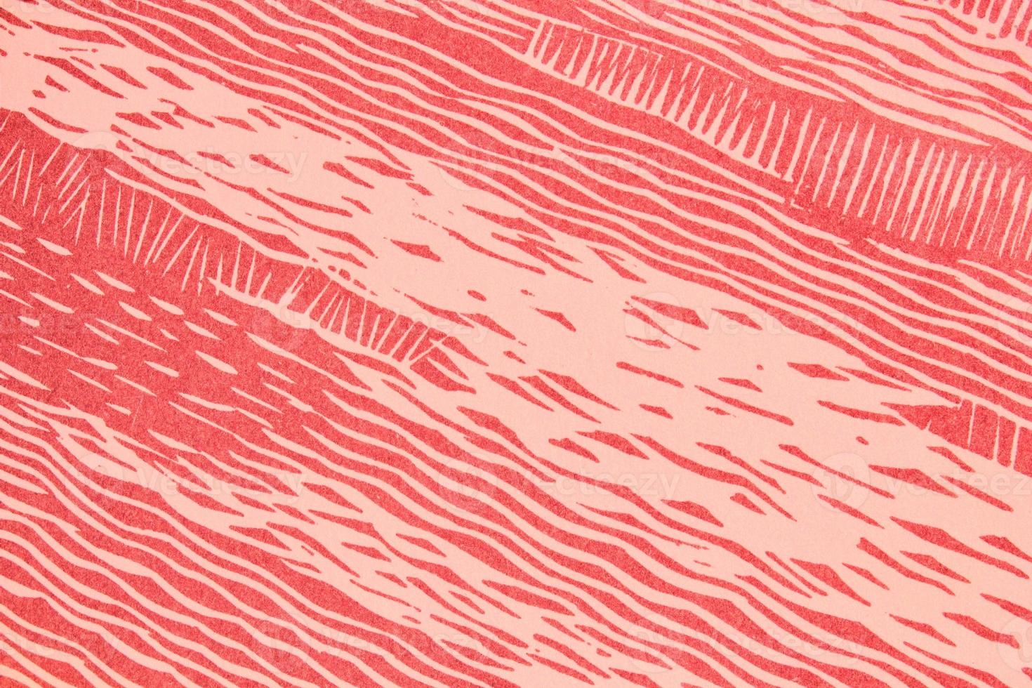 Abstract paper pink geometric asymmetrical texture striped surface lines background. Structure design cardboard shape backdrop. Decoration love Valentine interior concept. Flatlay, close-up, top view photo