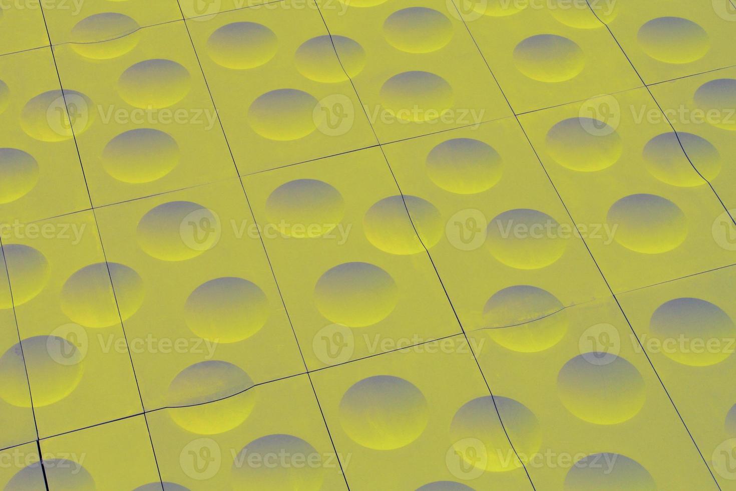 The close-up of green detailed sphere texture reverse side of the plastic tile. Rough embossed lattice. Concept of design. Wall decoration interior. Relief balls geometric pattern. Flatlay, mock up photo