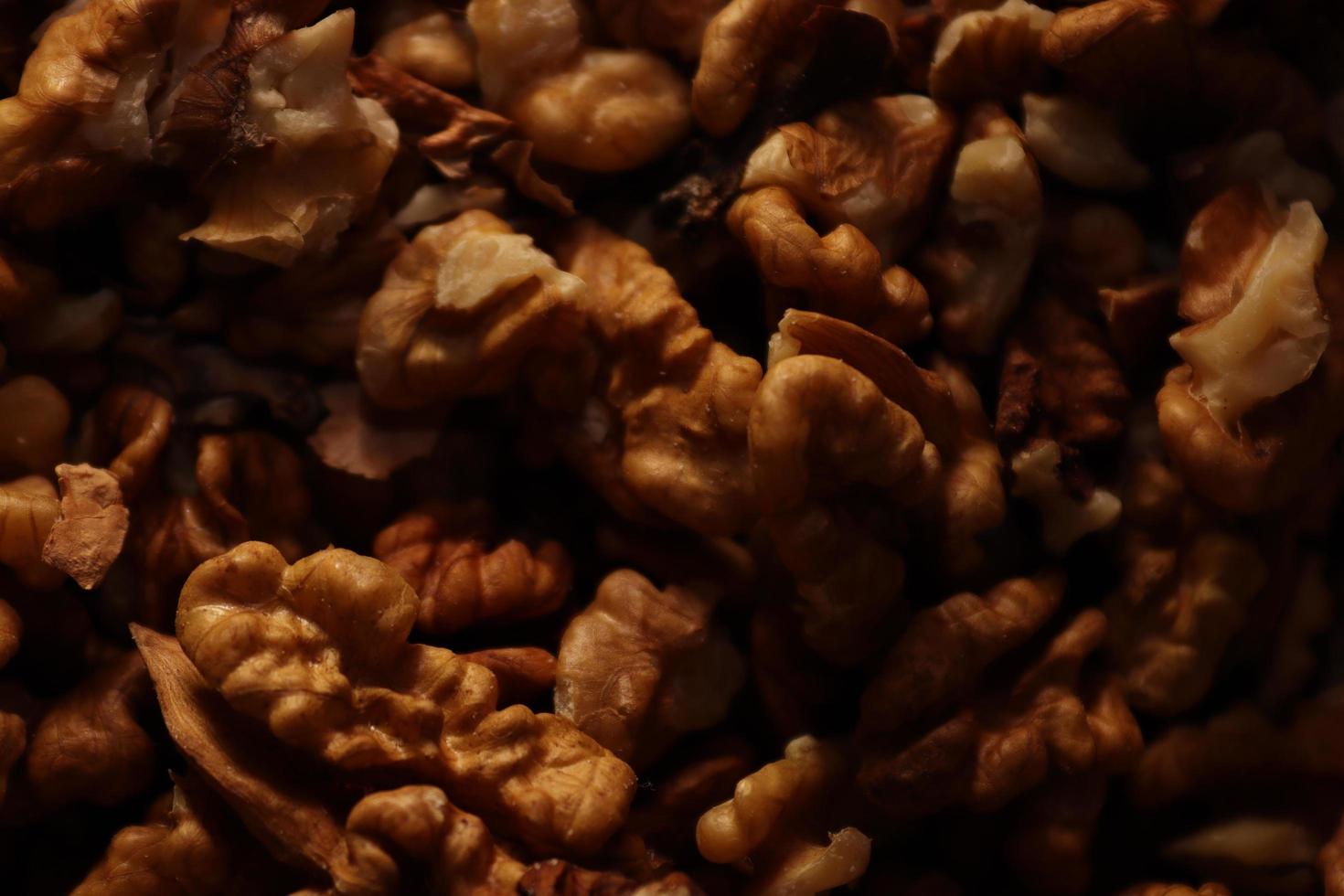 Background image that is composed of different shapes of nuts photo