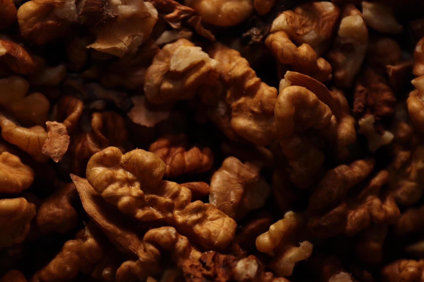 Background image that is composed of different shapes of nuts photo