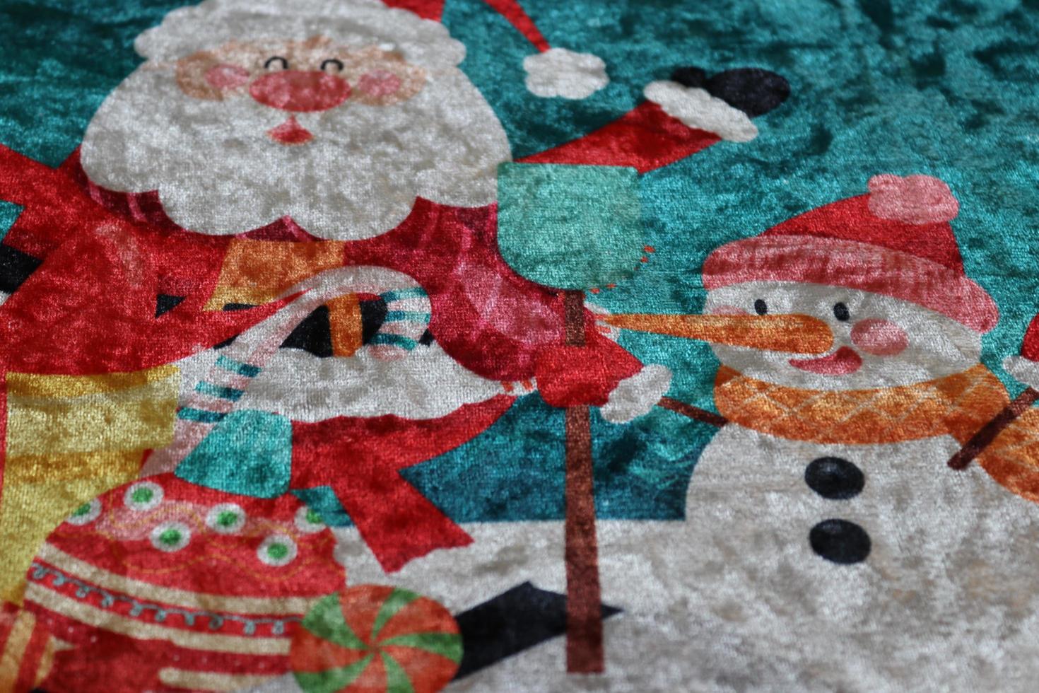 Complex design featuring Santa Claus and a snowman, used for various projects photo