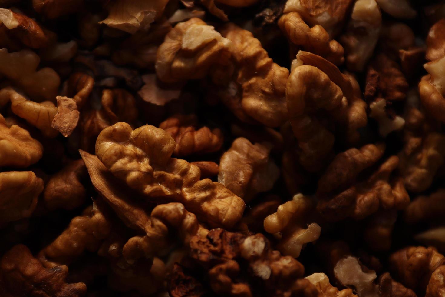 Background image that is composed of different shapes of nuts photo
