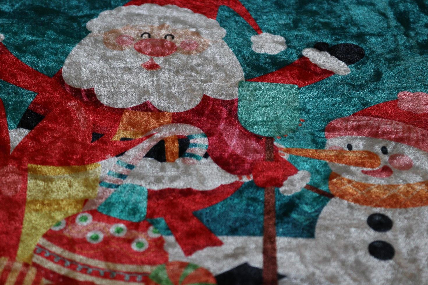 Complex design featuring Santa Claus and a snowman, used for various projects photo