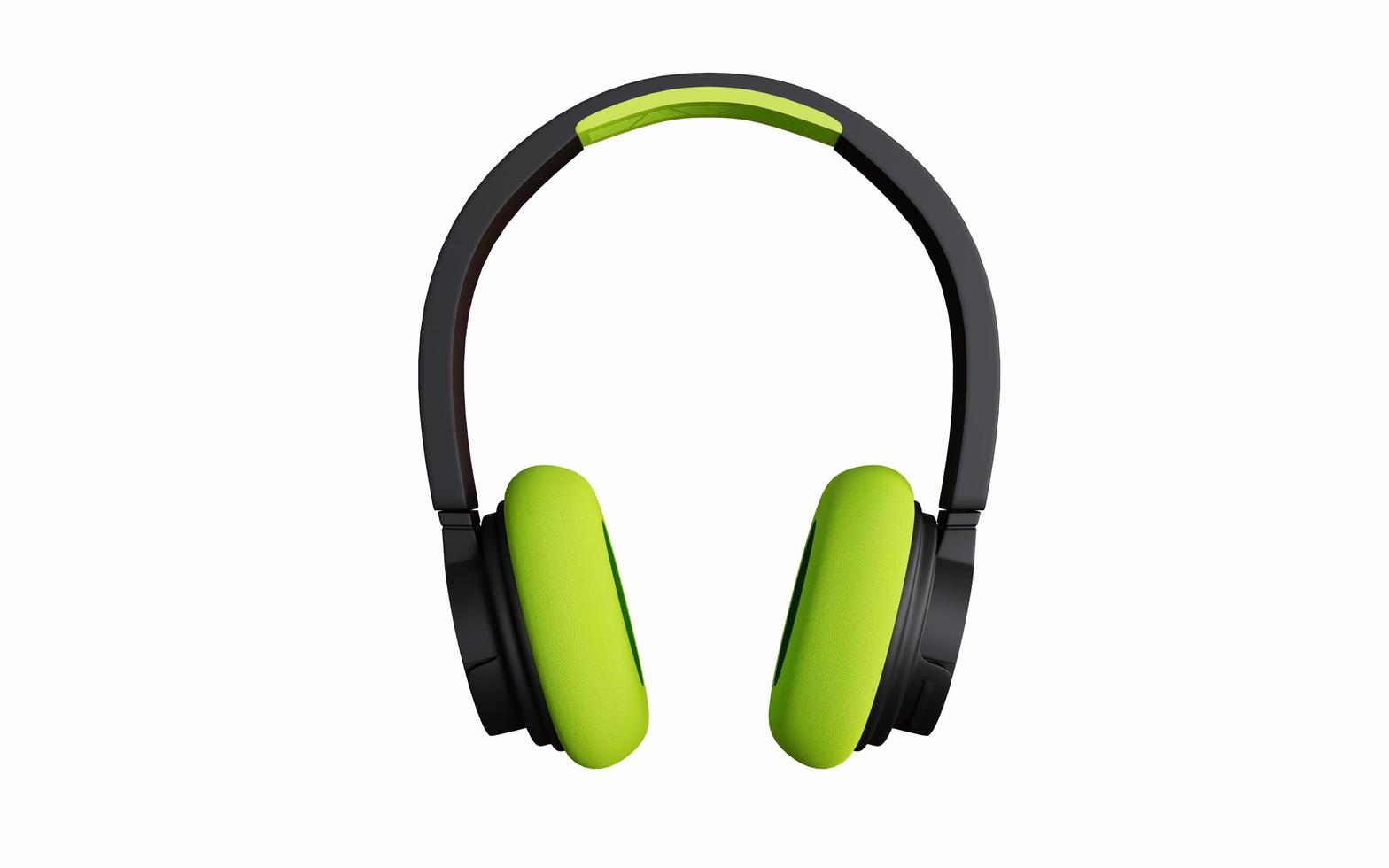 Headphones 3d rendering design for product mockup purposes photo