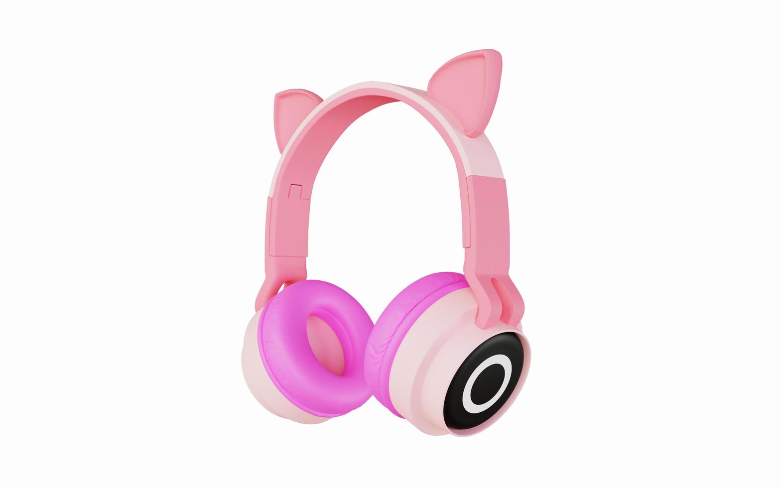 Headphones 3d rendering design for product mockup purposes photo