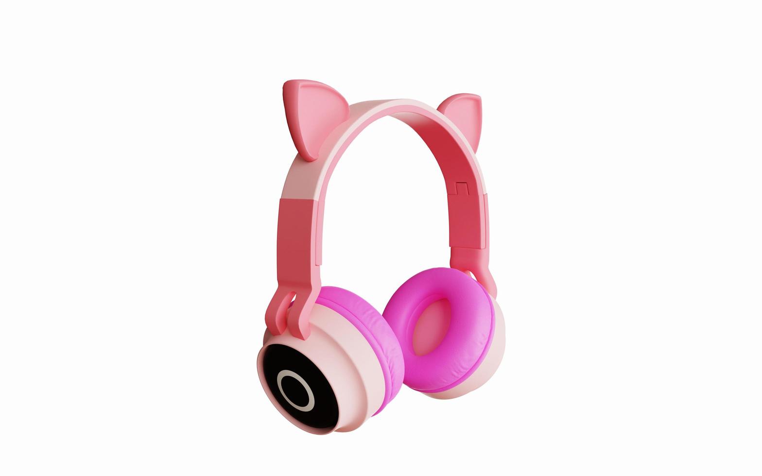 Headphones 3d rendering design for product mockup purposes photo
