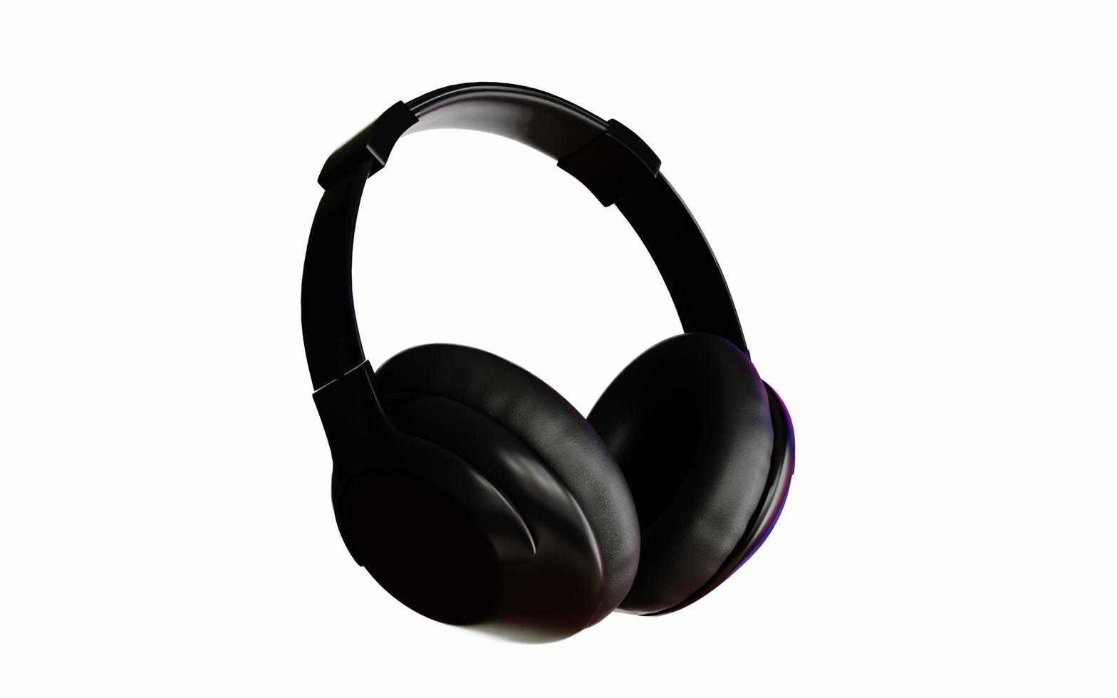 Headphones 3d rendering design for product mockup purposes photo