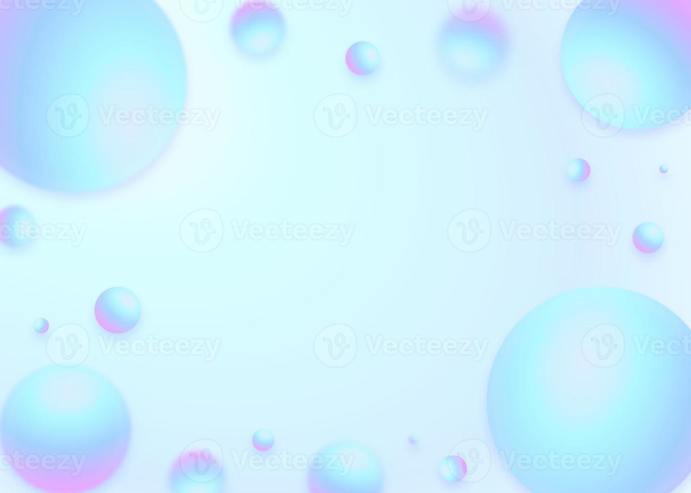 sky blue and purple pastal sphere background photo